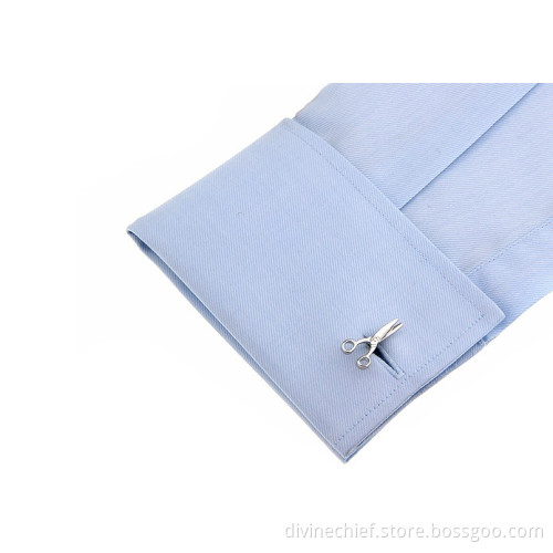 Wholesale Make Custom Scissors Shape Metal Brass/Copper Cufflinks For Man's Shirt